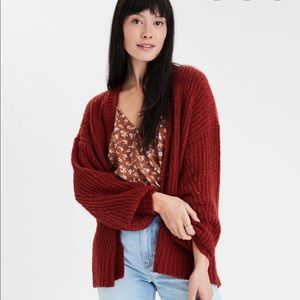 NWOT AE OVERSIZED BUTTON UP CARDIGAN